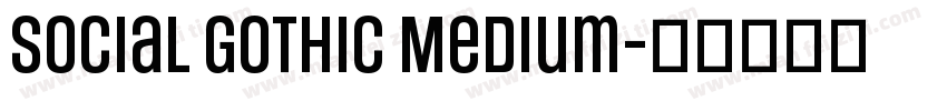 Social Gothic Medium字体转换